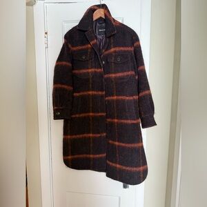 MADEWELL ⭐️ wool blend long shirt jacket